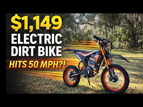 $1,149 Electric Dirt Bike Hits 50 Mph?! Qronge X1 Spark M Review - Surron Alternative?