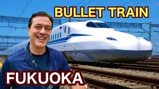 Bullet Train Travel Across Japan!  Tokyo To Fukuoka.  Minimalist Backpacking