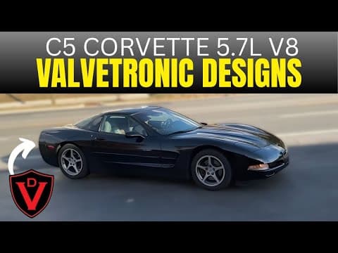 2000 C5 Chevy Corvette 5.7l V8 W/ Valvetronic Designs Universal Mufflers!