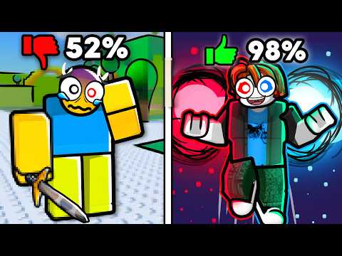 Worst Vs Best Rated Roblox Fighting Games