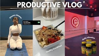 Productive Vlog: 5am Mornings, Fitness Classes, Healthy Meals, Entrepreneur Life