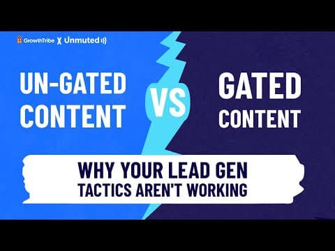 Gated Vs Un Gated Content: Why Your Lead Gen Tactics Aren't Working