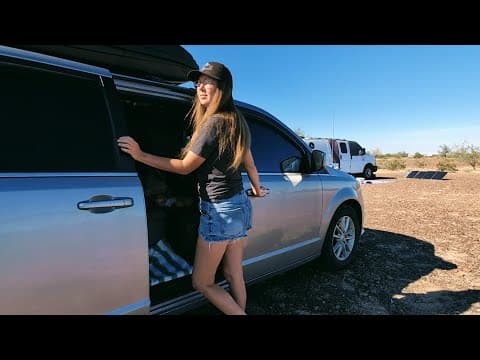 Return to Quartzsite: Off-Grid Desert Hangout With My Van Life Crew | Solo Female Van Life