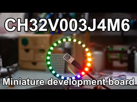 Ch32v003j4m6 - Miniature Development Board + Ws2812b Rgb Led With Timer+dma Control