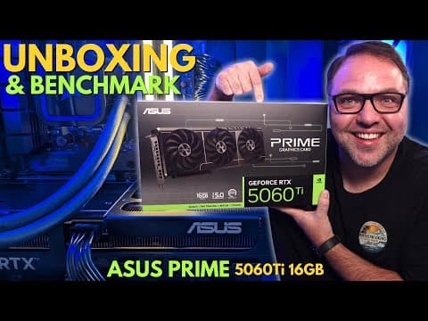 Asus Prime Rtx 5060 Ti 16gb Gddr7 Unboxing & Benchmarks (3dmark & Superposition)