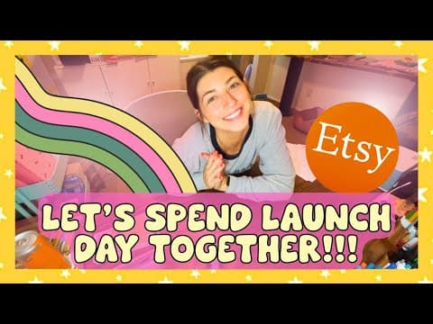 It's Launch Day!!!! Come Spend Launch Day With Me As A Small Business Owner! ~etsy Shop Vlog~
