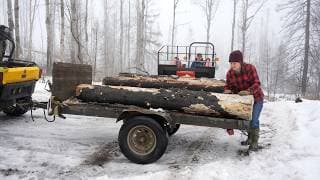Logging And Milling At Our Remote Off Grid Property | Thick Fog