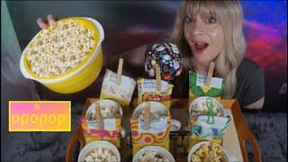 Asmr Best Gourmet Popcorn Ever! | 6 Delicious Flavors | Whispered Taste Test  Opopop