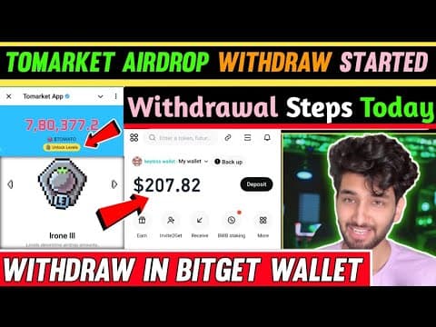Tomarket Airdrop Withdrawal Started 🤑 | Unlock Levels Tomarket Airdrop | Tomarket Airdrop Withdrawal