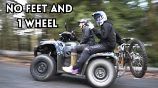 Trying To Land On 1 Wheel ?