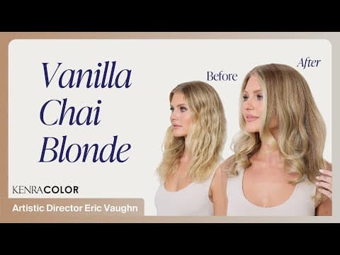 Vanilla Chai Blonde Hair Color Tutorial | Dimensional Lowlighting Technique | Kenra Color