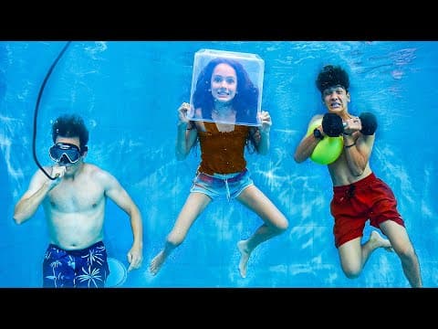 Who Can Survive Underwater The Longest?! 🫧