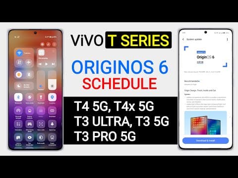 Vivo (t Series) Origin Os 6 Update : Schedule | Android 16 For Vivo T4,t4x,t3,t3 Pro/t3 Ultra
