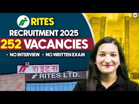 Rites Recruitment 2025 | Form Fill Up | Railway Latest Vacancy | Ketika Shah | Unacademy