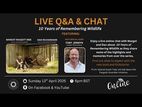 Food For Thought Live - 10 Years Of Remembering Wildlife Kickstarter Chat