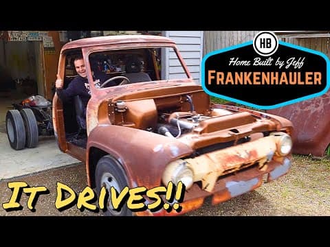 It Drives! - 1954 Ford F600 Car Hauler Build Part 51