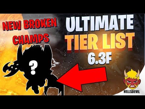 Wild Rift | Ultimate Tier List Patch 6.3f | Huge Changes!