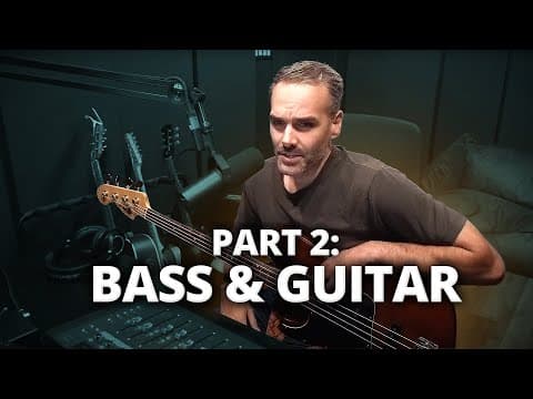 I'm Recording A Thrice Cover Song (pt 2 - Bass & Guitar)