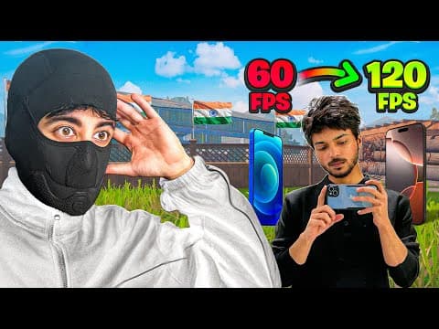 1v1 Vs India’s Best 60fps Player After His 120fps Upgrade 🇮🇳 | اشترى جوال جديد بـ١٢٠ فريم ليهزمني❗️