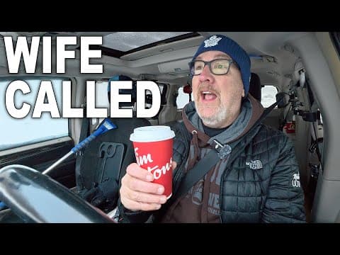 Headed Home After Winter Beach Camping In Minivan Camper Then The Wife Called