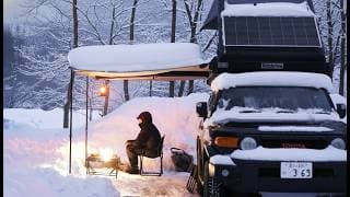 Quiet Solo Camping In Snow In Japan [ Wholesome Relaxing Camp In A Snowy Forest, Asmr ]