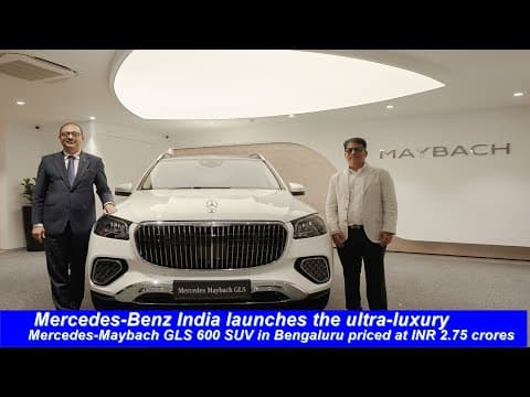 Mercedes-benz Strengthens Its Presence Launches Mercedes-maybach Gls 600 Suv Rs 2.75 Cr In Bengaluru
