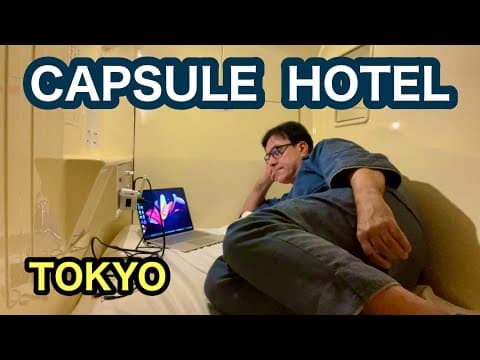 What Is A Tokyo Capsule Hotel Like?  Tokyo Japan Travel.  Minimalist Backpacking