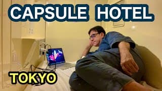 What Is A Tokyo Capsule Hotel Like?  Tokyo Japan Travel.  Minimalist Backpacking