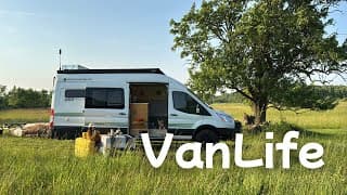 Solo Van Life With My Dog — Off-grid Camping In A Wildflower Field Under The Stars
