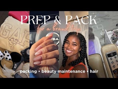 Prep & Pack Vlog | Shopping, Packing, Beauty Maintenance For A Brand Trip + More!