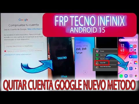 Frp Infinix Tecno Android 15 Nuevo Metodo Actualizado Quitar Cuenta Google Update Unlocktool Mtk