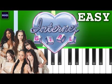 Katseye - Internet Girl - Piano Tutorial