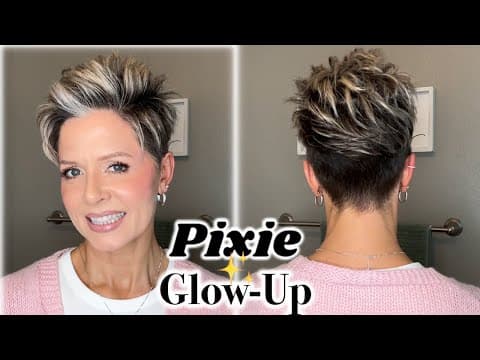 Bored Of Your Pixie? Lifted Front & Side-swept Back Tutorial