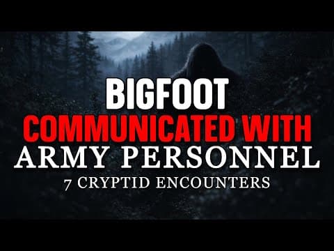 Bigfoot Communicated With Army Personnel