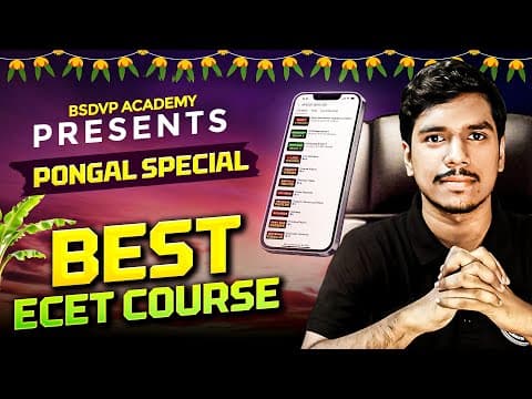 Happy Bhogi| Bsdvp Academy App Presents Best Ecet Course For 2026|