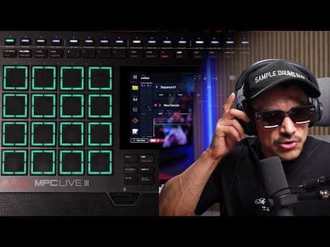 Beatmaking On The Mpc Live Mk3 With A Fresh Vibe (and Sunglasses)