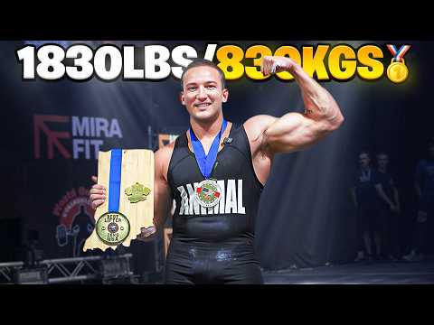 My Best Total Ever & Winning First Place With 1830lbs/830kgs...