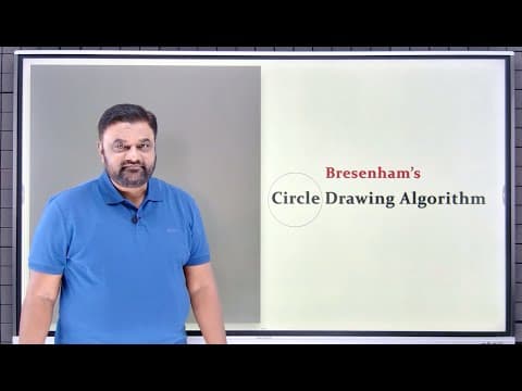 Bresenham's Circle Drawing Algorithm - Computer Graphics