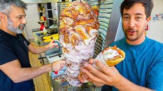 24 Hours of Greek Street Food 🇬🇷 CRETAN FOOD Tour + 100% Natural Meal in Chania!!