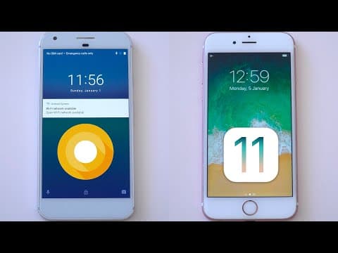 Android 8 (pixel) Vs Ios 11 Uis!