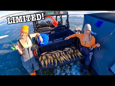 Ice Fishing A Crazy Day And Non Stop Action!!! (limited In 1 Hour!!)