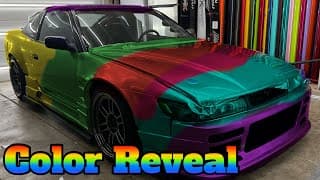 My 240sx Is Finally One Color & It Looks Amazing!