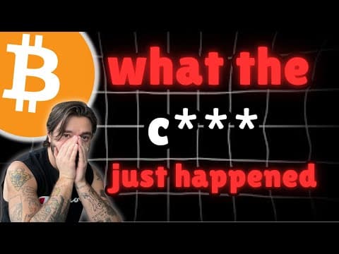 What Just Happened To Bitcoin And Crypto Altcoins... The Answer Is [bone Inducing]