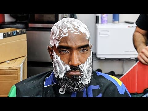 Gentlemen Bald Head Shave/ Faded Beard/ One Blade Lthr Machine/