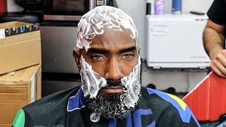 Gentlemen Bald Head Shave/ Faded Beard/ One Blade Lthr Machine/