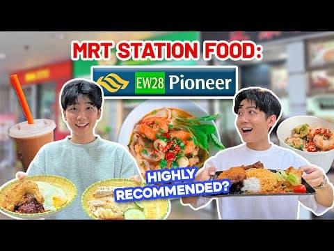 Finding The Best Food At Pioneer Mrt Station!