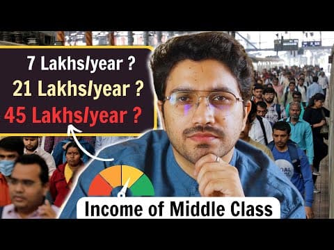 What's The Income Of Middle Class, Upper Middle Class & Rich In India ? | Individual & Family