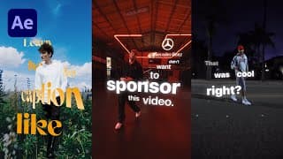 Bring Your Captions To Life! 3d Text Animation With After Effects