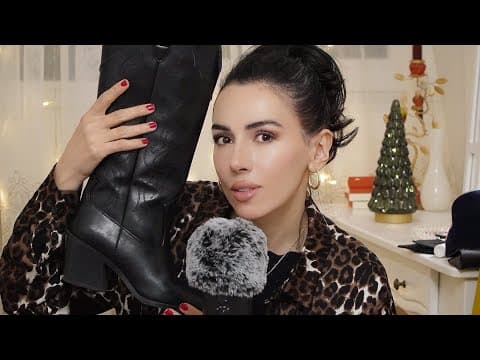Asmr Slow And Gentle Whispering On Blueyeti 🖤 Showing My Winter Boots And Heels