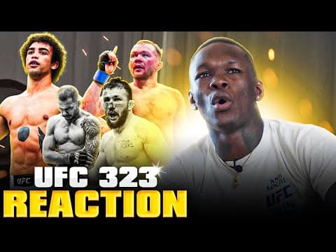 Israel Adesanya Reacts To Petr Yan's Shocking Domination Of Merab Dvalishvili At Ufc 323